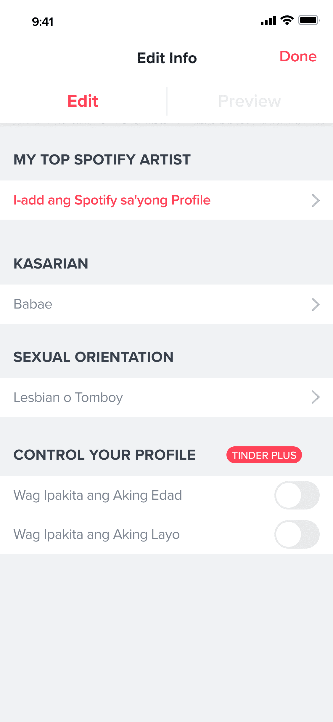 Tinder privacy